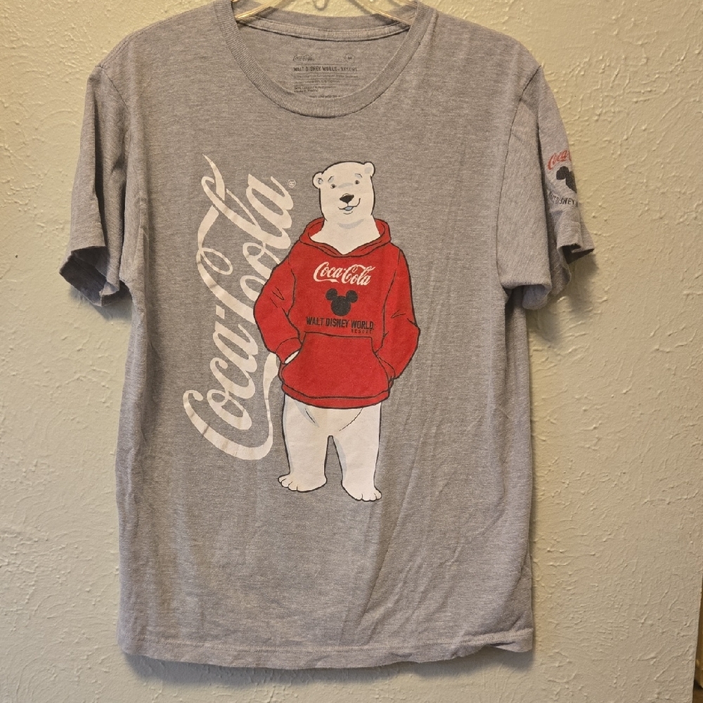 Coca Cola Gray Tee with Polar Bear Design